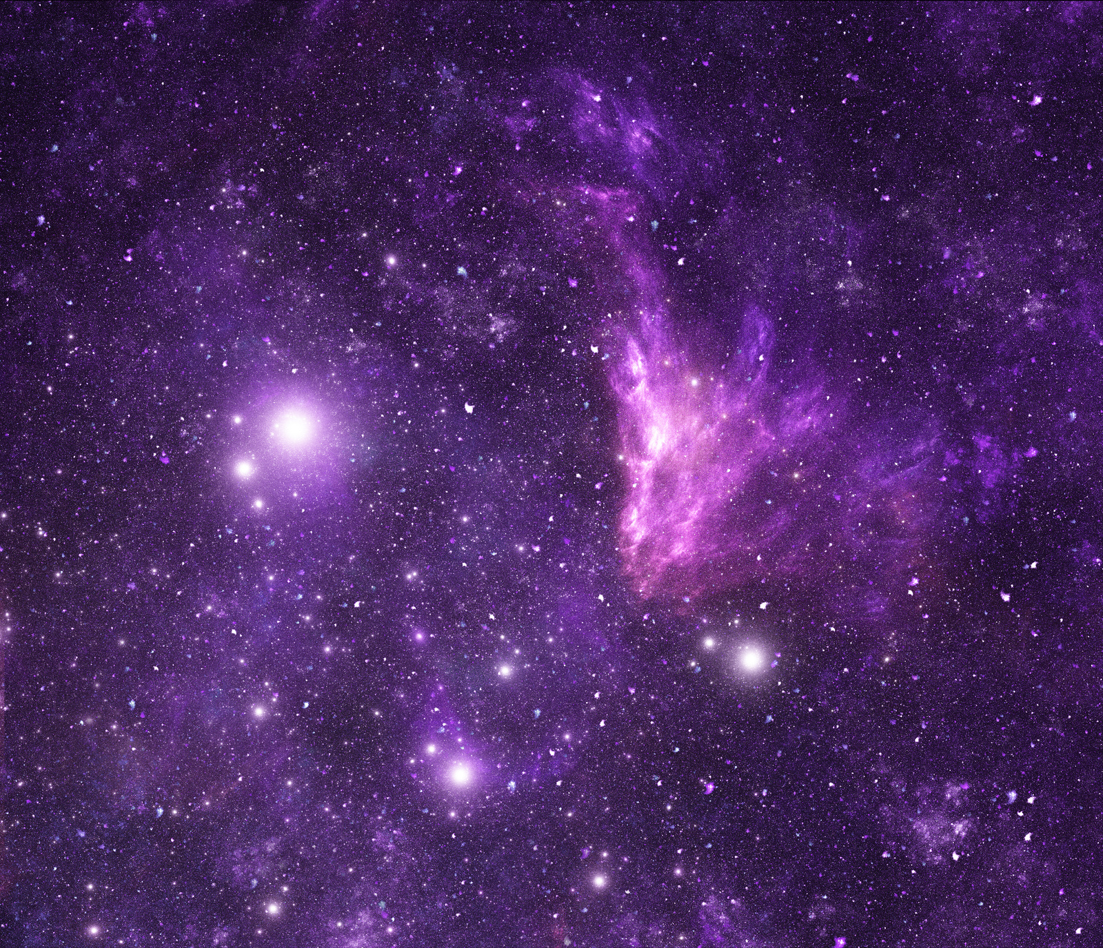 Purple space galaxy